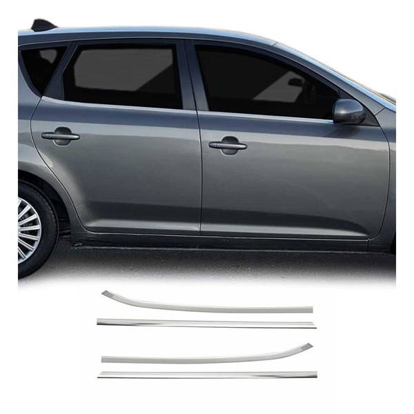Fensterleisten Zierleisten FüR Kia Ceed Ceed 2009-2012 Variant Edelstahl 4Tlg-image