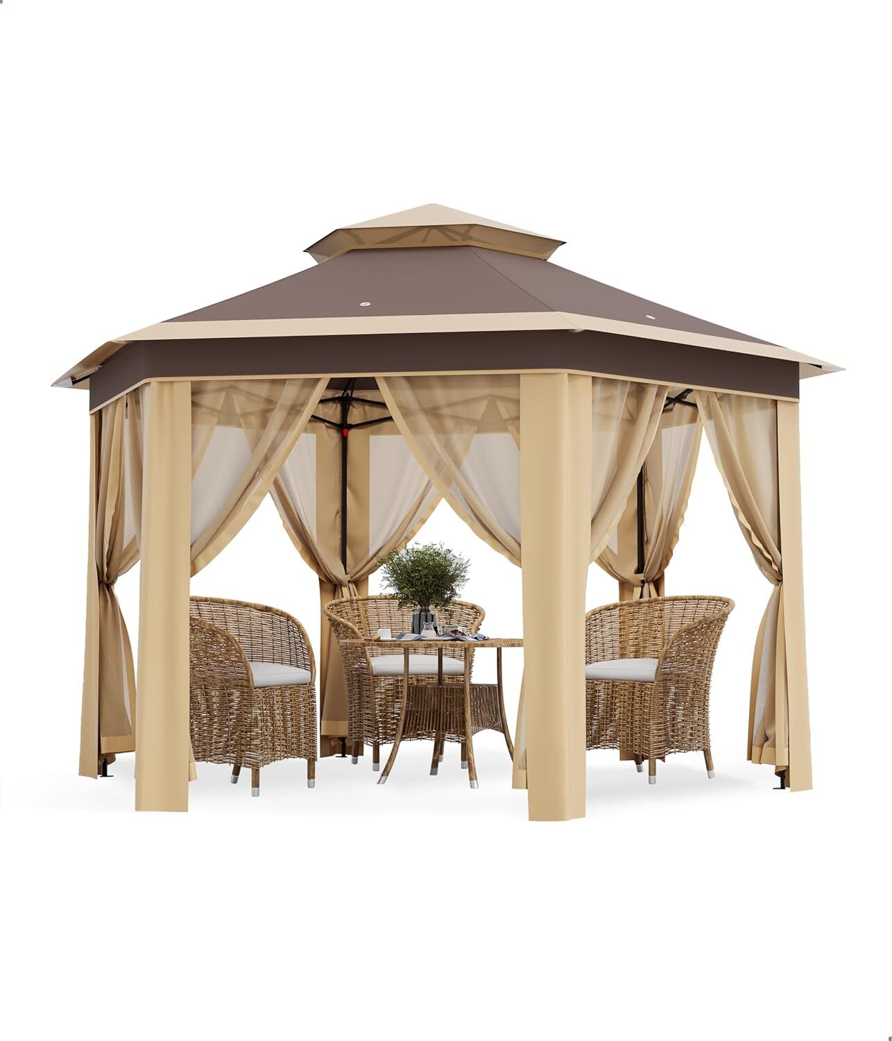 Tent With Mesh Netting