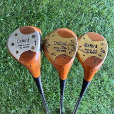 Vintage Persimmon Oxford Lynx Wood Set 1/3/4 Regular Flex Right Handed