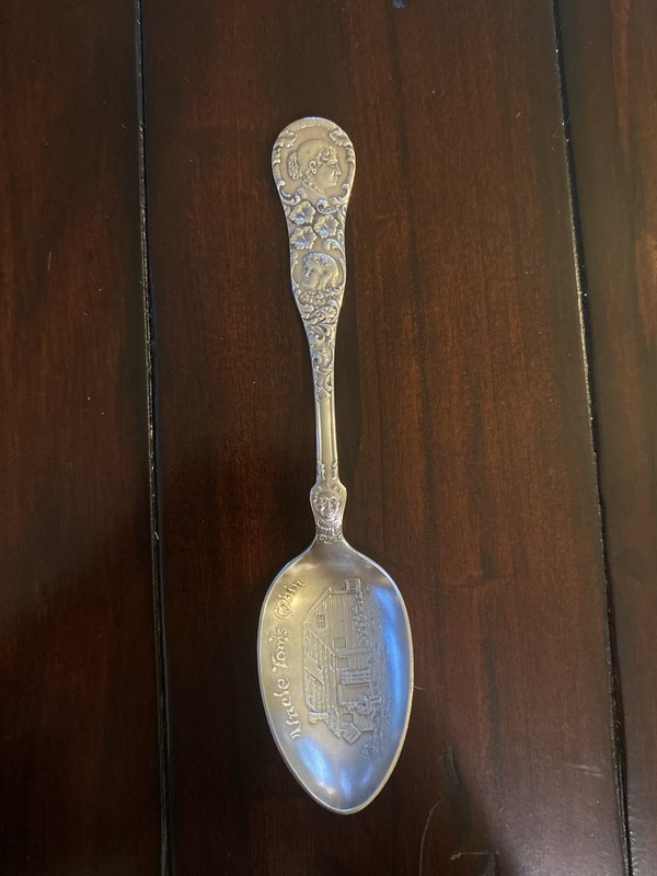 Sterling Silver Souvenir Spoon Uncle Toms Cabin