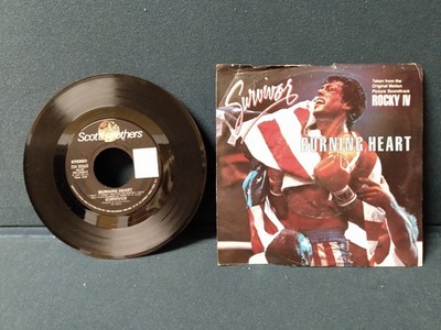 Picture Sleeve 45 Survivor Burning Heart Feels Like Love Scotti NonProfit EDU