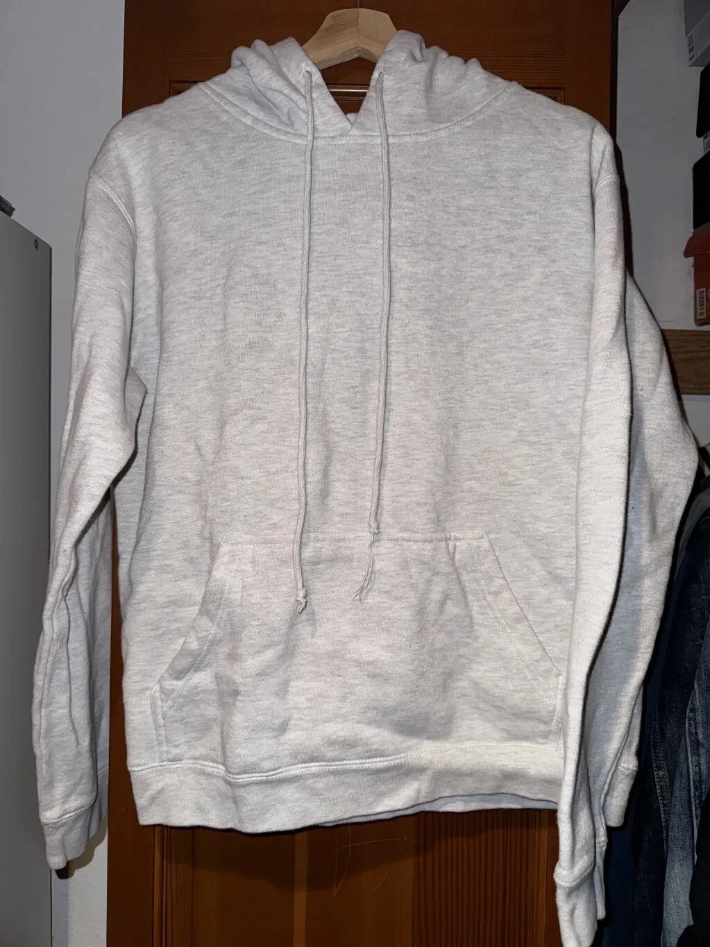 Delta Fleece Men's Medium Heather Gray Pullover Hoodie