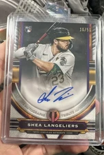 2023 Topps Tribute - Tribute Autographs Shea Langeliers #TA-SL Purple /50...