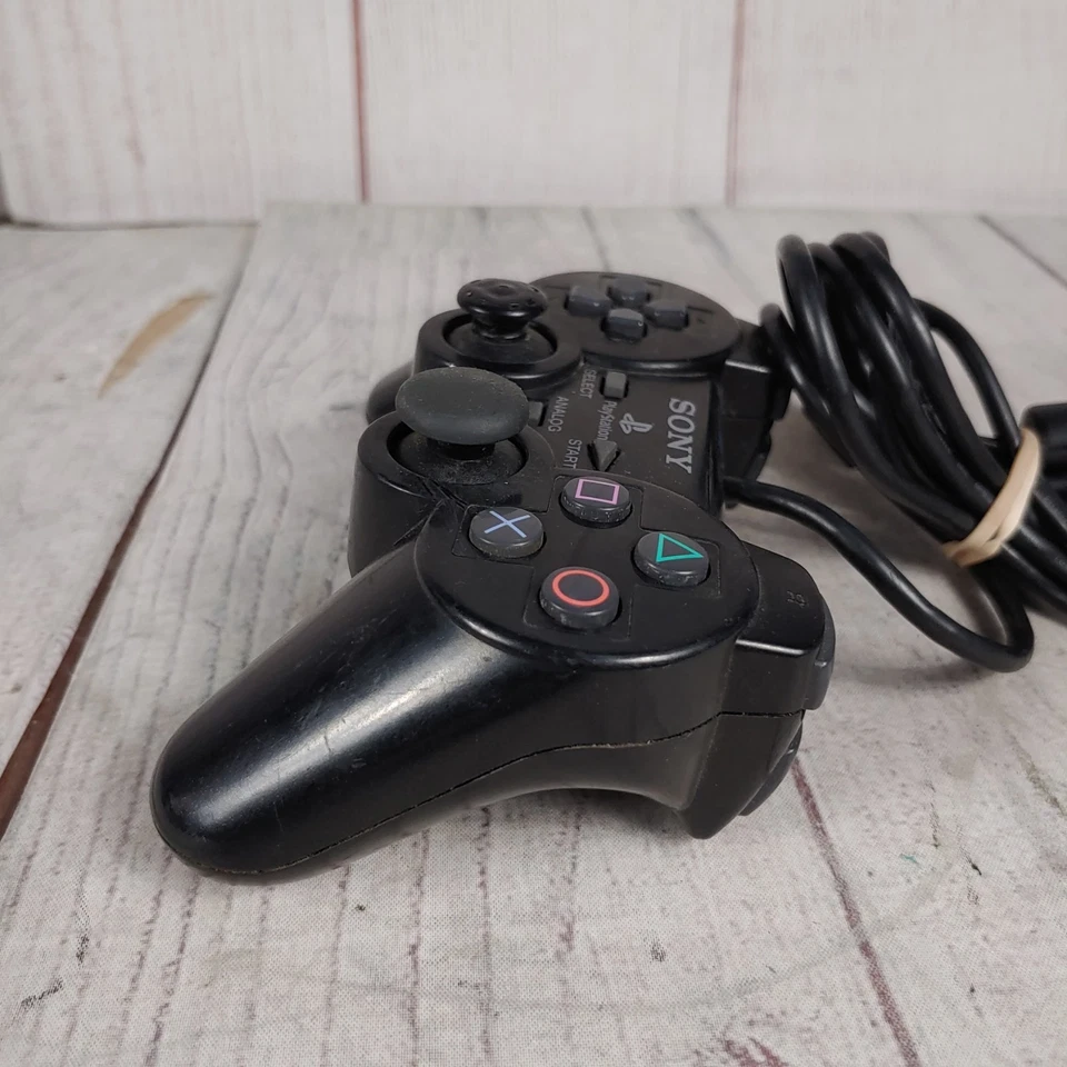 NECESITA JOYSTICK - Controlador DualShock Original OEM Sony PlayStation 2 PS2 - Negro Foto 4 de 4
