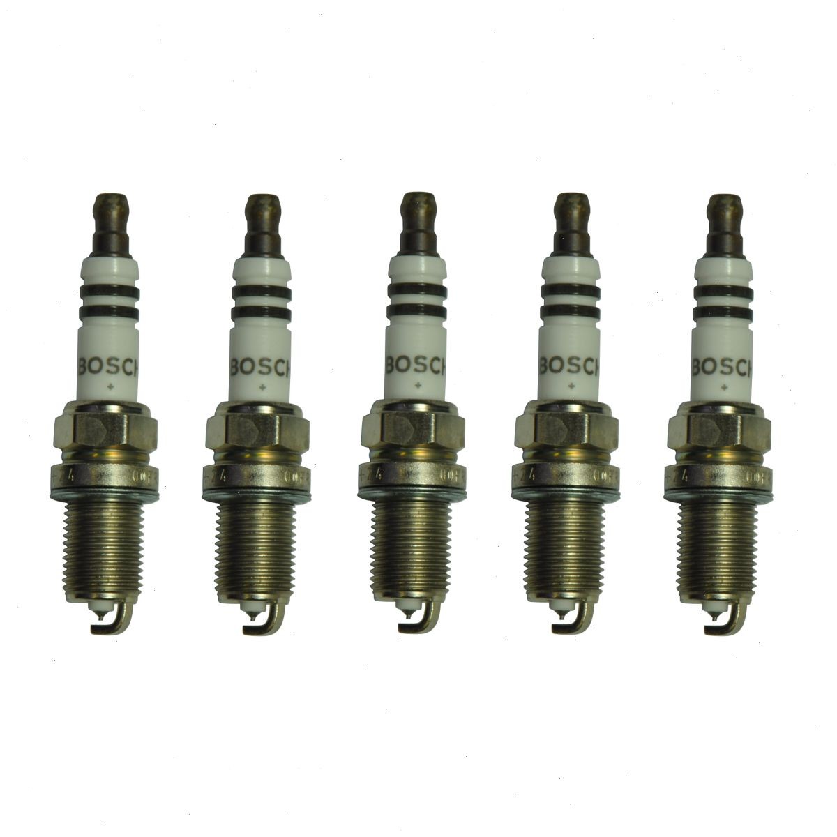 5 pc Bosch Platinum Spark Plugs for 2001-2007 Volvo S60 2.3L 2.4L 2.5L L5 ho