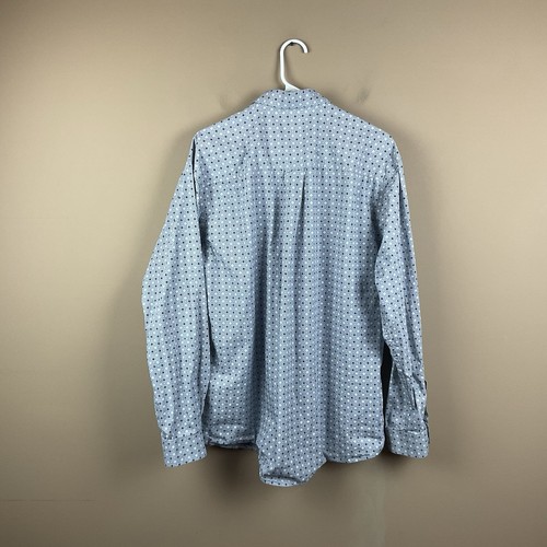 Cinch Button Down Shirt Mens M Gray Geometric Pattern L/S Cotton Western - Picture 3 of 9