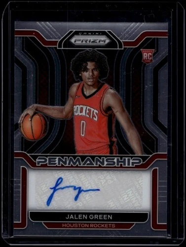 2021-22 Prizm Basketball Jalen Green #RP-JGR RC Rookie Penmanship Auto