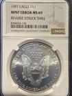 Photo of a 1997 American Silver Eagle from an eBay listing that sold on Jul 18, 2026