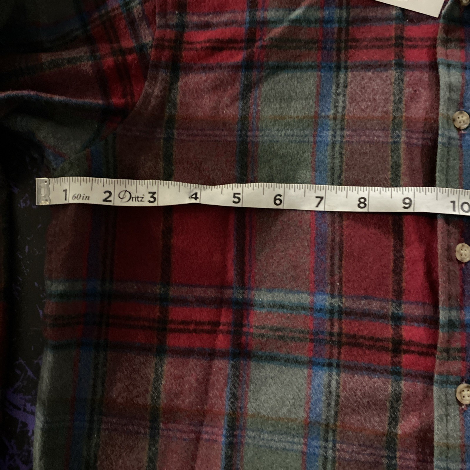 Pendleton Wool Button Down Pants Laid Long Sleev … - image 4