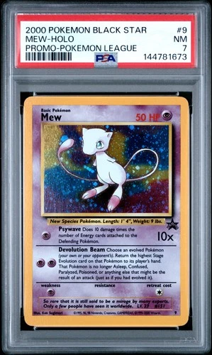 144781673 Mew 1999 Pokemon Wizards Black Star Promos #9 PSA 7