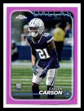 2024 Topps Chrome - Rookies Caelen Carson #276 Pink Refractor (RC)