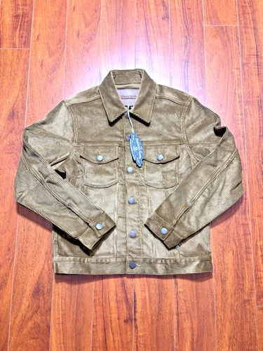 Freenote Cloth Corduroy Trucker Jacket Brown Cotton Mens Medium NWT 25x20.5 - product listing photo