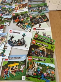 LEGO MINECRAFT INSTRUCTION BOOK MANUAL ONLY HUGE LOT 21127 21169 21134 21246 ETC