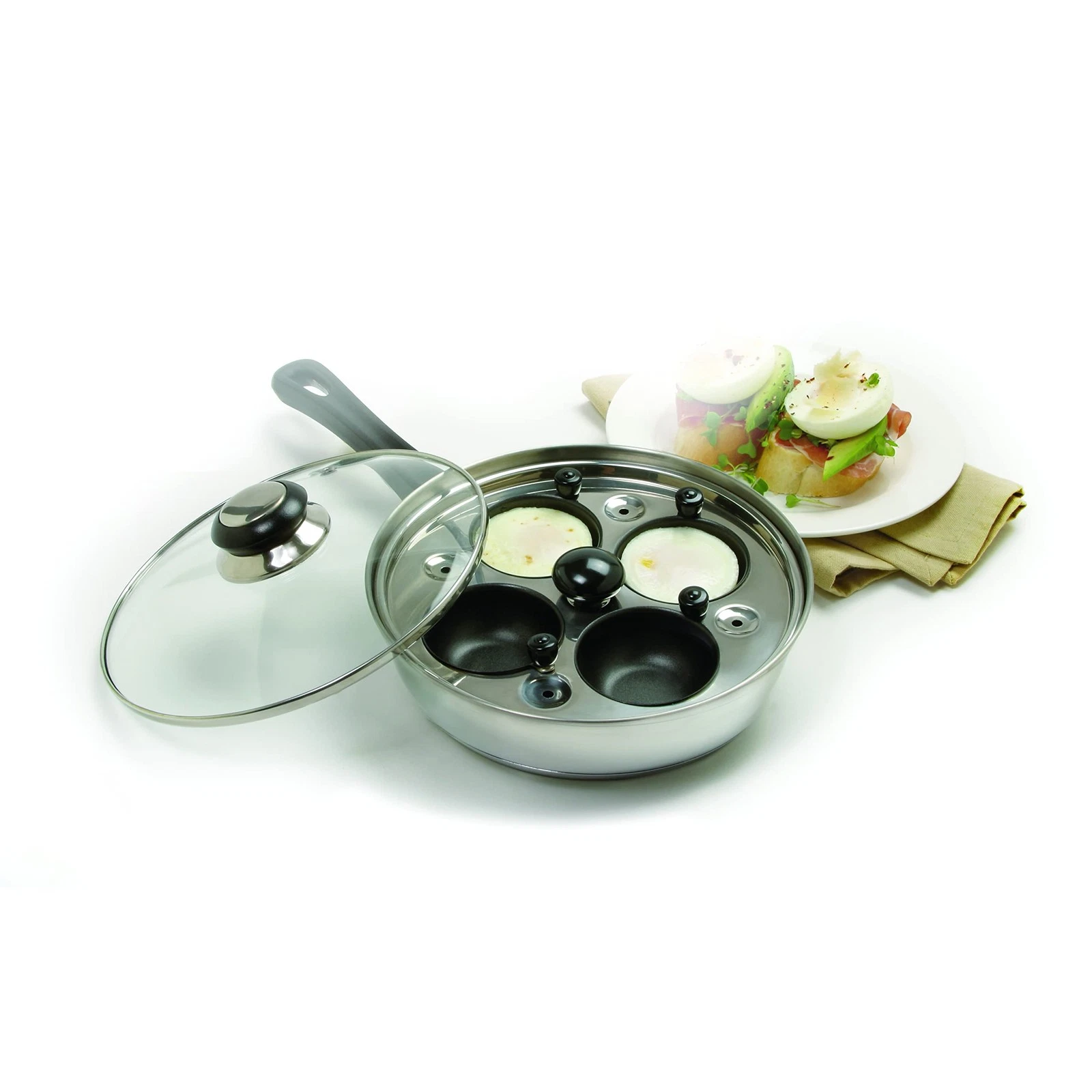 Norpro 8.5 Inch Skillet Set Removable Egg Poacher 8in cookware