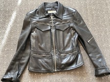 Lederjacke Damen Schwarz Gr.38 Echt Leder tailliert Santarini