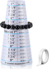 Ceoighe Bracelet Mandrel and Bracelet Sizer Measuring Tool, Adjustable 5-9  Plas