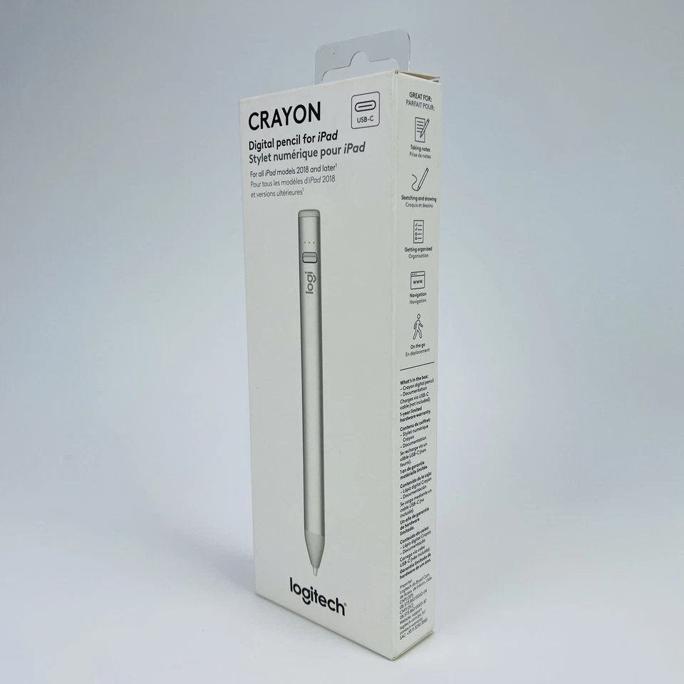 Logitech 914-000070 Crayon Digital Pencil for iPad Models w/USB-C Ports - Image 3 of 4