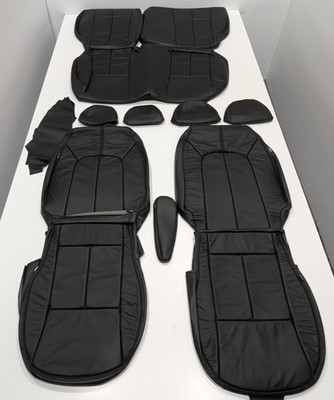 For Nissan Versa Note S SV S-Plus 2016-2019 Black Leather Seat Covers W47