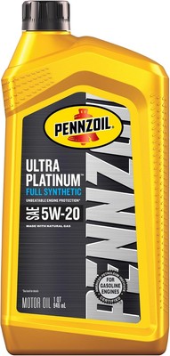 Pennzoil Ultra Platinum Full Synthetic 5W-20 Motor Oil, 1 Quart 1 