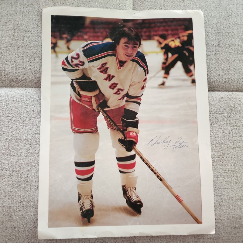 Nick Fotiu New York RANGERS enforcer Autographed SIGNED 8 x 10 PHOTO