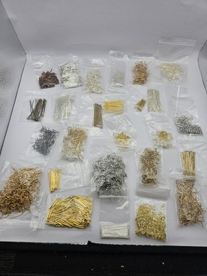 Huge Jewelry Making Findings Lot - Brand New Earring Hooks, Pins & Rings