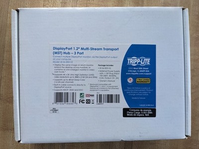 DisplayPort 1.2 Multi-Stream Transport MST Hub 3 Port - Tripp-Lite B156-003-V2
