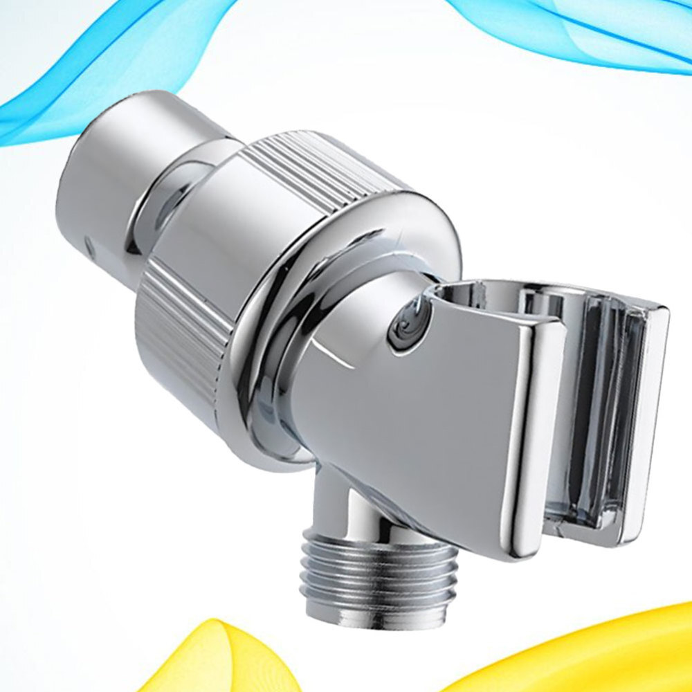 Shower Head Tee Adapter Arm Mount Adjustable Holder Rain with Extension