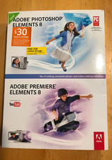 NEW  Adobe Photoshop Elements 8  Premier Elements 8 - Factory Sealed