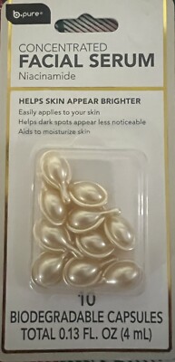New ! Biodegradable Capsules  B Pure Concentrated Facial Serum Pk Of 10