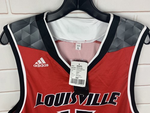 New Adidas Louisville Cardinals Sample Basketball Jersey Authentic Team Issue L - Picture 3 of 6