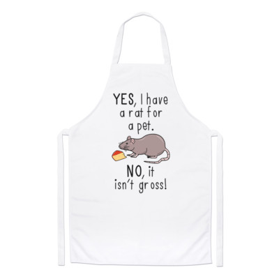 Ja, ich habe eine Ratte für ein Haustier Nein Es ist nicht grob Kochschürze - lustig Kochen