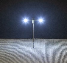 Faller N 272223 LED Doppellampe Straßenleuchte Höhe 65mm NEU OVP Spur N geeignet