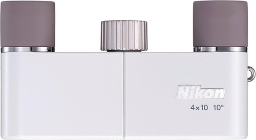 Nikon 4X10DWH Binoculars 4X10D CF Roof Prism White Sport Theater Easy to Carry - Picture 6 of 6