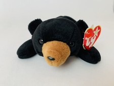 Ty Beanie Baby Blackie The Bear, MINT Condition, W/Tag Errors 1994/1993