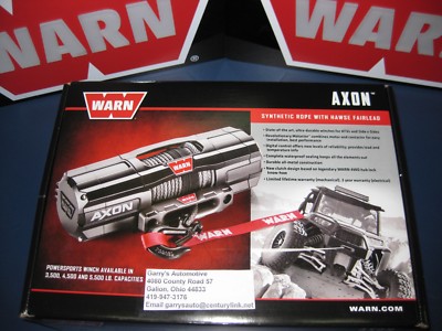 Warn 101140 AXON 45-S ATV UTV Quad Winch 4500 Lb 50' 1/4'' Rope Hawse Fairlead