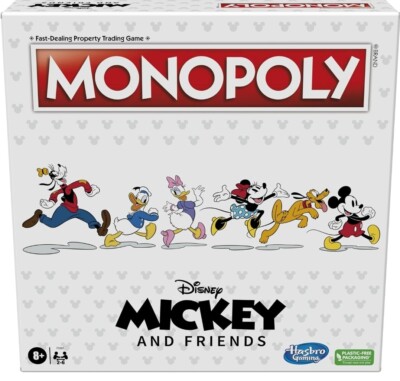 Monopoly Disney Mickey and Friends Edition Board Game for kids and