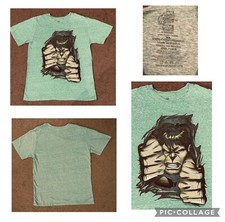 Marvel THE HULK Graphic T-Shirt Boys Youth Size XL Heather Green Short Sleeve