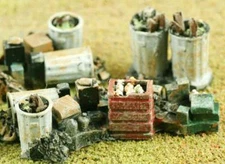 GARBAGE...Roadside Garbage Piles Clutter Piles Super Detailed S Scale