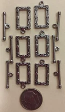 Bracelet hardware. 6 pair of bracelet end pieces to close the bracelet