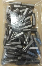50 Pack - IVY Classic 45004 #3 Phillips Insert Bit 1-Inch Impact Plus S-2 Tool