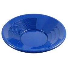 Blue 14 Inch Gold Mining Pan for Gold Prospecting 2 Riffle Types