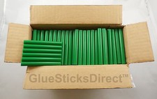 GlueSticksDirect Green Faux Wax Glue Sticks 7/16" X 4" 5 lbs