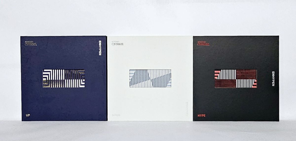 Lot Of 3) ENHYPEN BORDER: CARNIVAL Albums 3 Version Set (Hype, Up