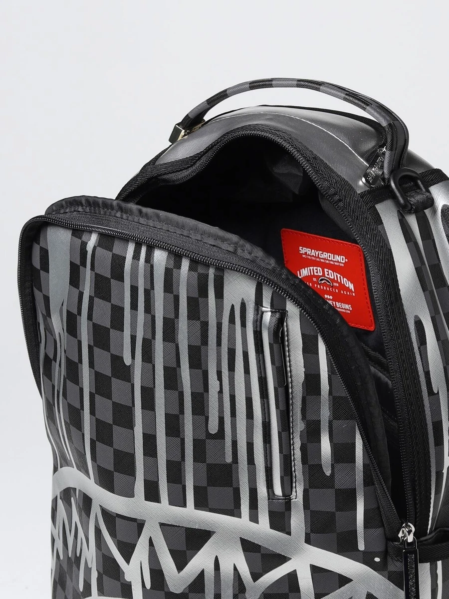 Sprayground Zebra Mid Duffel Bag (white / black)