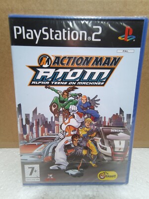 Action Man A.T.O.M: Alpha Teens PS 2, Factory Sealed, NEW, VGA Ready! RARE