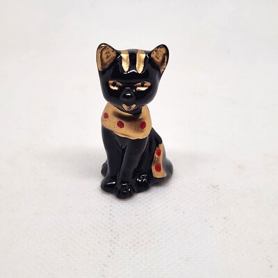 Egyptian Cat (Porcelain) Miniature, Collectible, Gel Embed