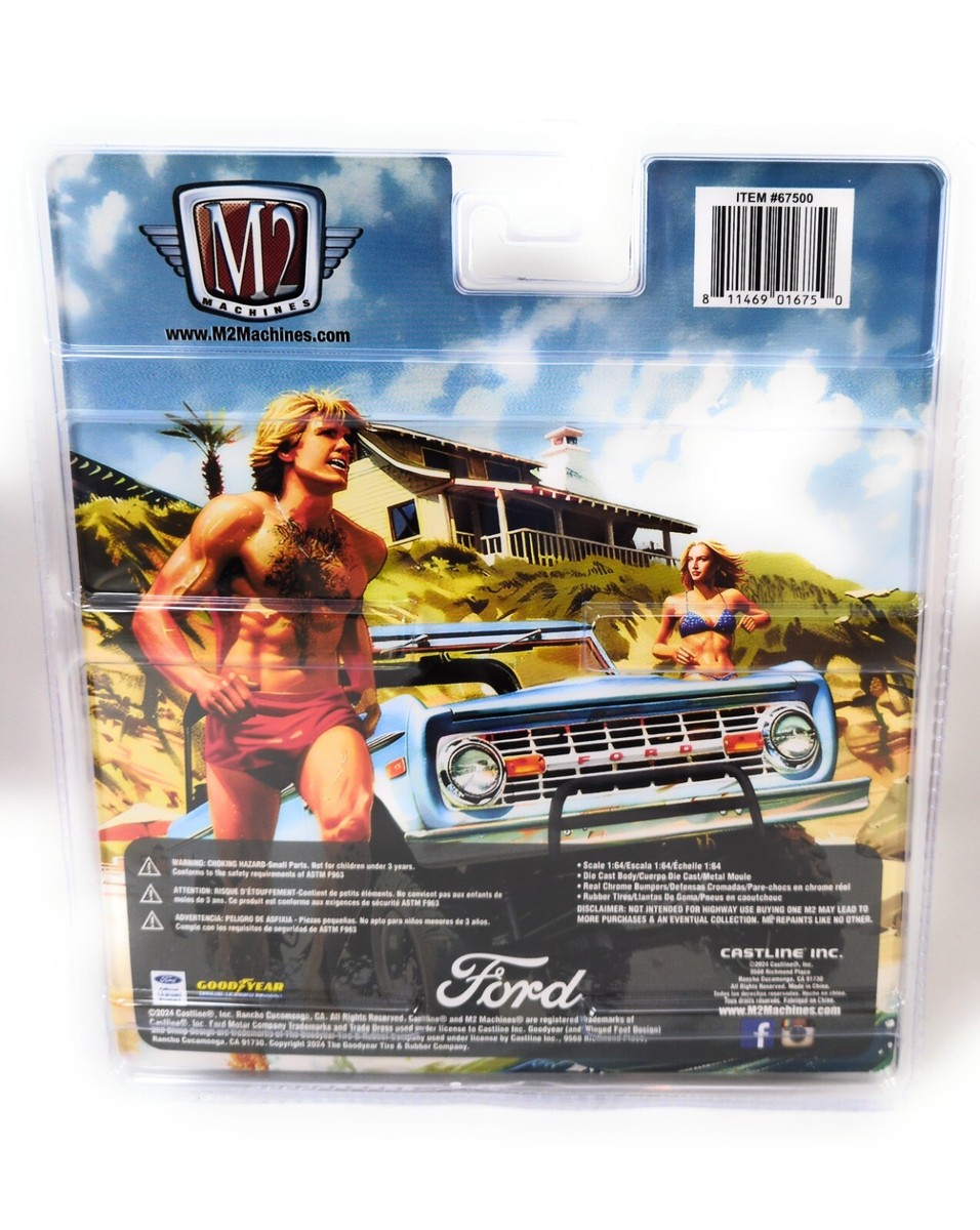 M2 Machines Blue 1976 Ford Bronco 2024 Diorama Series R07 24