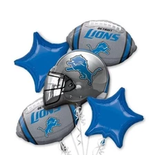 Detroit Lions NFL Anagram Balloon Bouquet Birthday Party Decoration Football