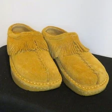 Earth Round Toe Casual Slip-On Clog Women's Suede Indoor Outdoor slipper Size 6