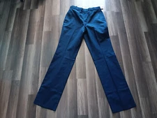 Defense Logistics Agency Men SZ 32 actual SZ 31X35 unhemmed navy Blue pants NWT